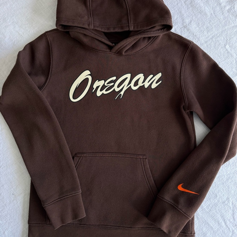Nike Youth Portland Trailblazers Brown Oregon Hoodie Boys Medium
